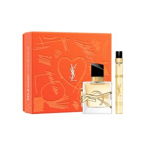 「YSL」人気フレグランス“リブレ”などの限定ギフトセットが登場　オレンジ×ハートのボックスにイン