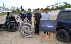 ブリヂストン、第2世代の月面探査車用タイヤ説明会 鳥取砂丘で走行試験を初公開