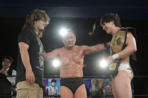 【ＤＤＴ】無差別級王者・上野勇希　高木三四郎との乱戦を制しＶ５「いつか東京ドームに行きましょう！」