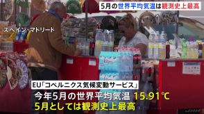 EU気象機関発表　今年5月の平均気温は観測史上最高　月としては12か月連続