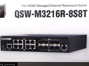 SFP+/RJ-45両搭載の16ポート10GbE L2スイッチがQNAPから