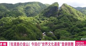 「佐渡島の金山」今回の“世界遺産”登録は困難 ユネスコ諮問機関が評価結果勧告