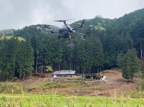 かつらぎ・ドローン使った米作り始まる　過疎地域で実証事業