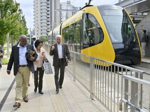 「世界も注目」宇都宮と芳賀を結ぶＬＲＴ　各国から視察続々　全線新設、列車はバリアフリー