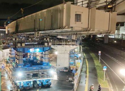 「高架の快適バイパス」から地上へ、ついに橋架ける！ 国道3号で夜間通行止め 休止中の「日本一短い駅間」復活へ一歩