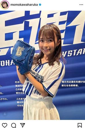 アイドルがスカートひらりの豪快始球式　「マサカリ投法!?」「まるで星飛雄馬」とファン仰天