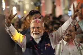 ＜14億の選択＞インド与党連合、モディ氏を指導者に選出、9日に就任宣誓式