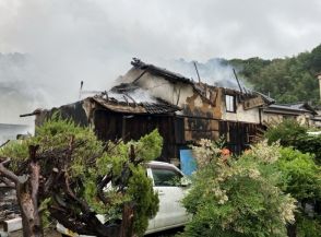 岡山・倉敷で民家の母屋と離れ焼く　住人は逃げ出し無事