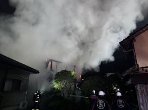 鹿児島・南九州市で住宅火災　消防が消火活動中