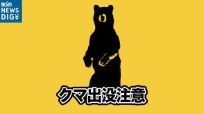 「路上に体長1mくらいのクマが…」畑や民家などが点在する地区で目撃情報　新潟・長岡市栃尾地域