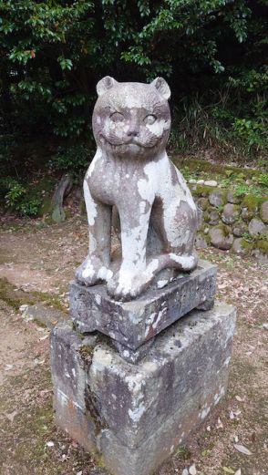 イヌじゃなくてネコ!?　京都にある神社の珍しい“狛猫”に「かわいい」「ナデナデしたい」の声