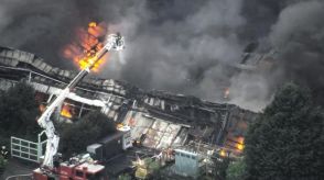 神奈川県寒川町で工場火災　県警、近隣住民に避難呼びかけ