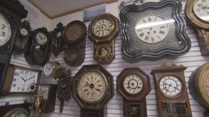 江戸時代以降の掛け時計や腕時計など150点　時の記念日企画展　技術進歩の過程も