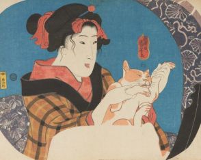 猫好き浮世絵師、歌川国芳の団扇絵220点【国芳の団扇絵－猫と歌舞伎とチャキチャキ娘】