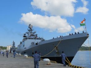 インド海軍フリゲート艦シヴァリクが横須賀に入港　海自と対潜水艦など共同訓練を実施