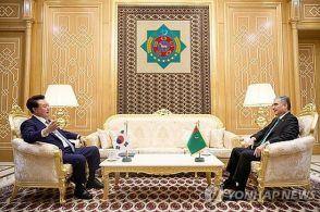 尹大統領　トルクメニスタン最高指導者と会談