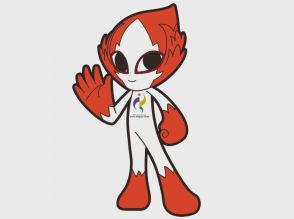 特徴は赤い“隈取”…2026年に愛知県等で開催のアジア競技大会 公式マスコットのデザイン決定 名前は7月に公表