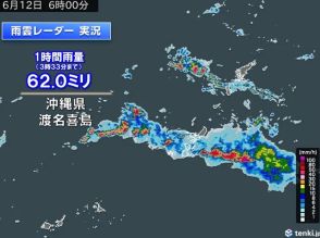 沖縄は梅雨終盤の大雨　非常に激しい雨を観測　土砂災害に厳重警戒