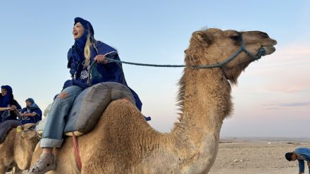 ゆめぽてが女子旅憧れの国・モロッコへ　ラクダに乗って見るサンセットに感動「日本で見たことない光景」『世界頂グルメ』