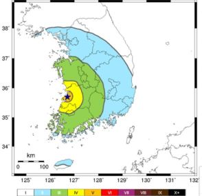 韓国全羅北道扶安でＭ４．８の地震…今年最大規模