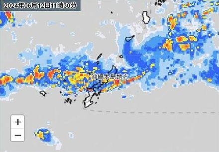 新たに名護市・今帰仁村・本部町に大雨警報発令【6月12日午前11時15分現在】