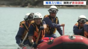 去年の大雨で大規模浸水　救助技術向上へ消防が訓練　福島・いわき市