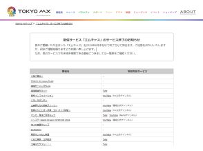 TOKYO MX、番組のリアルタイム配信サービス「エムキャス」を6月末で終了