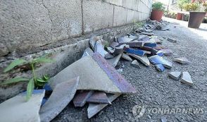 韓国南西部の地震　施設被害が270件超に