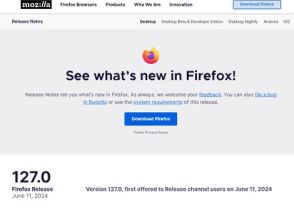 重複タブを閉じる機能やWindows自動スタートアップを搭載したFirefox 127