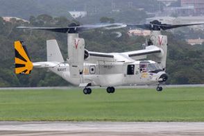 米軍オスプレイが本格飛行再開　嘉手納基地駐機の海軍仕様CMV22　米国防総省は「運用に適していない」と勧告