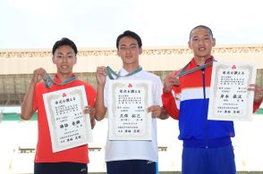 【陸上】男子400m衝撃の46秒台決着！久保が高2歴代4位46秒69でV 高宮が走幅跳6m23 アツオビン67m05／IH近畿