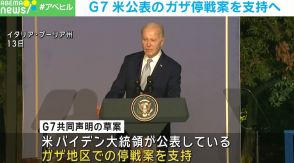 G7、米公表のガザ停戦案を共同声明で支持へ バイデン大統領「余談を許さない」
