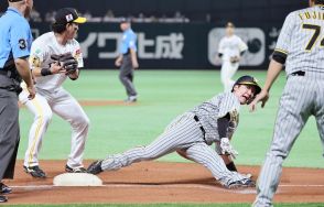 【阪神】二塁走者の渡辺諒が痛恨走塁ミス、正面の遊ゴロで飛び出し三塁アウト