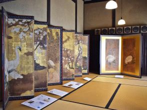 東大阪の「旧河澄家」で装飾具展　河澄家に伝わる掛け軸や屏風など展示