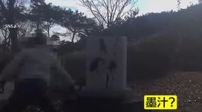 北朝鮮の初代最高指導者・金日成氏功績たたえる石碑に墨汁　衝撃動画が大きな波紋　国内に“新朝鮮”への協力者存在か