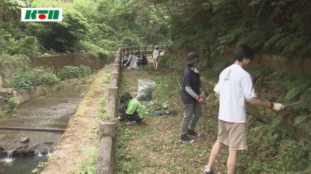 ホタルが飛び交う川に　小学校の教師や保護者が清掃活動【長崎市】