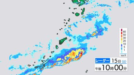 徳之島で平年6月ひと月分の1.5倍　総雨量530ミリ超　徳之島3町に土砂災害警戒情報　（午後10時）