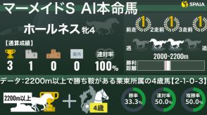 【マーメイドS】AIの本命は4連勝狙うホールネス　格上挑戦馬2頭が勝利した好条件に合致