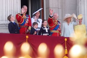 英キャサリン皇太子妃、がん診断後初めて公の場に　国王の誕生日祝賀行事