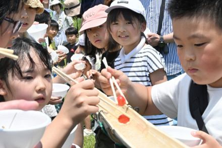 さくらんぼ流し、種吹き飛ばし…山形でサクランボづくしイベント