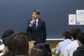 理系学生も警察へ興味を　千葉工大　県警本部長が特別講義