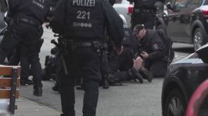 EURO2024　ドイツ・ハンブルグ　試合直前に男暴れ警察が銃撃