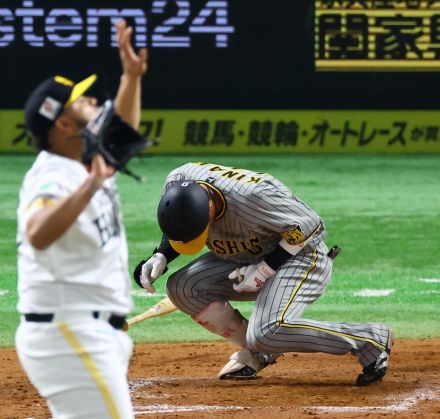 阪神・木浪　左肩甲骨の骨折で抹消　１５日に死球「やれることをやって早く治すことが一番」