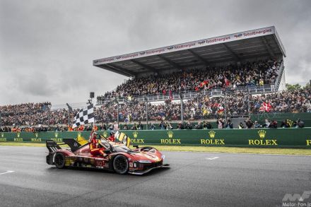 【WEC結果】フェラーリがル・マン24時間2連覇！トヨタは14秒差で“テール・トゥ・ウィン”ならず