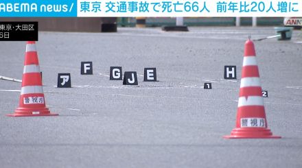 東京 2024年に入り交通事故で66人死亡 前年比20人増に