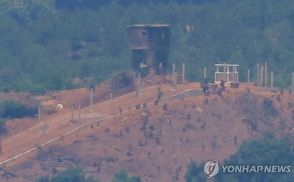 北朝鮮兵数十人　また軍事境界線を一時侵犯＝韓国軍