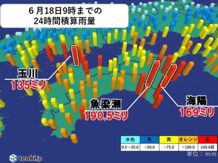 四国　雨が止んだ後も土砂災害や河川の増水に注意　今週後半から梅雨はさらに本格化