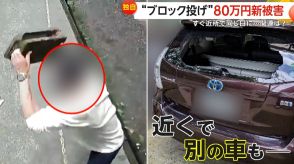 【独自】“ブロック投げ”新たな被害　近所で同じ日に?車のフロントガラスが“バキバキ”　被害額約80万円　神奈川・大和市