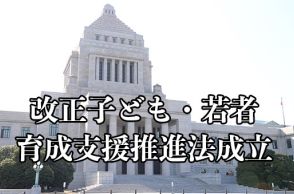 ヤングケアラーを初めて定義　改正子ども・若者育成支援推進法が成立