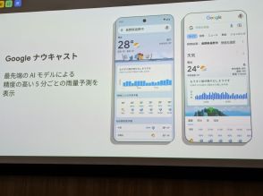 Google 検索に新機能「Google ナウキャスト」、5分ごとの降水量予測を表示